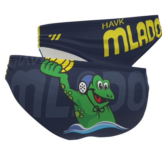 HAVK Mladost Briefs 80 years - old logo