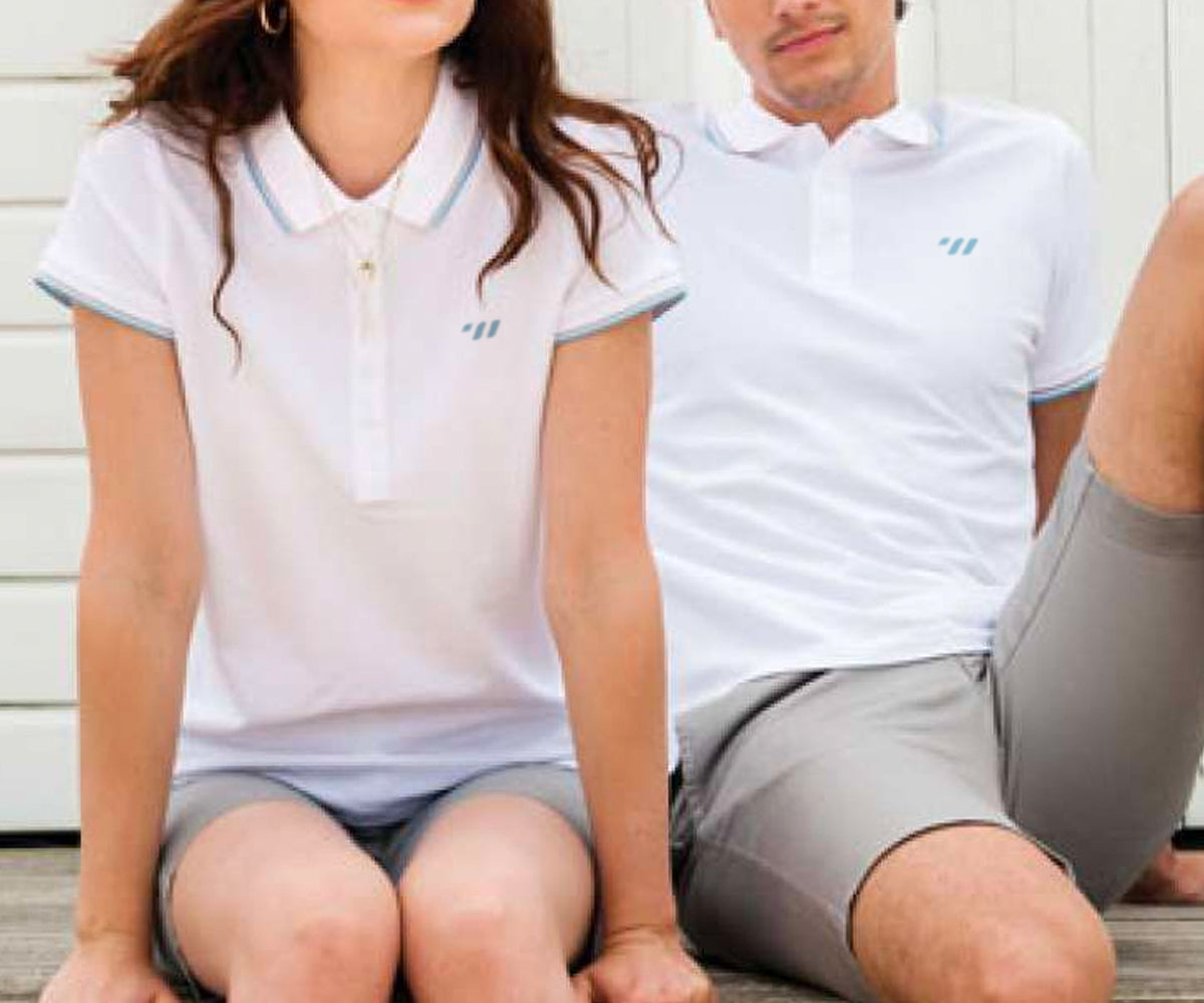 TW Polo Tipped | Men's Polo - White