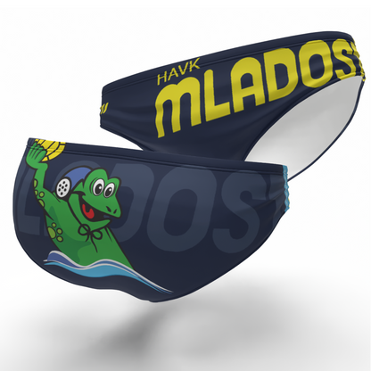 HAVK Mladost Briefs 80 years - old logo